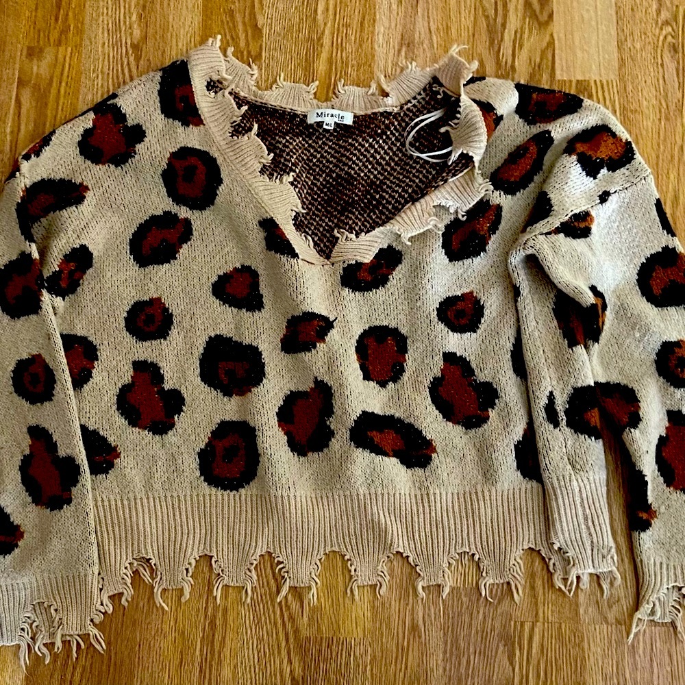 Miracle brown sweater nice and cozy